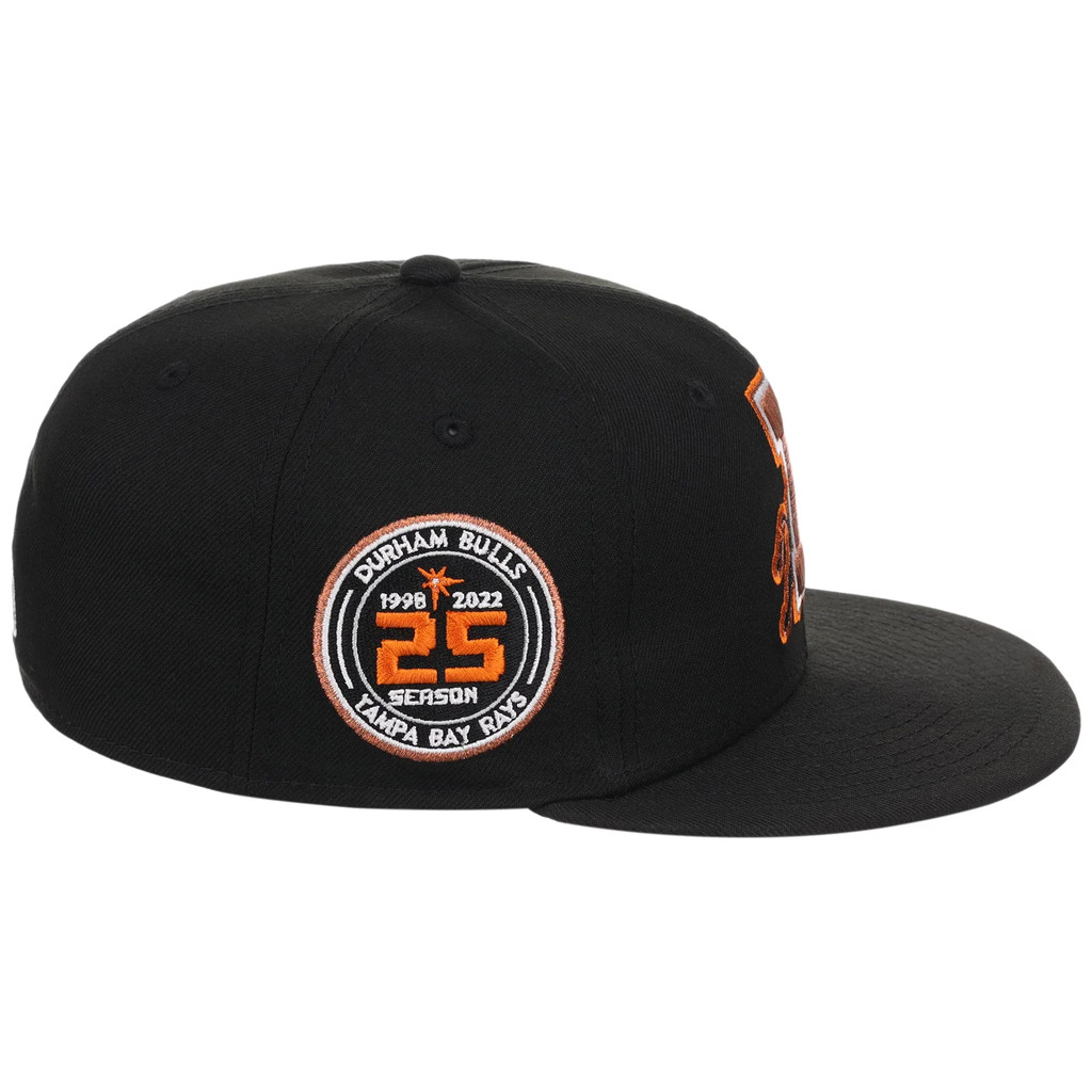 Lids Hat Drop Black Dome Merch Durham Bulls New Era Snapback Hat Baseball Enthusiast Gifts