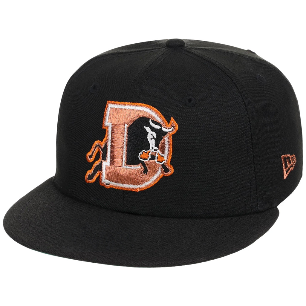 Lids Hat Drop Black Dome Merch Durham Bulls New Era Snapback Hat Baseball Enthusiast Gifts
