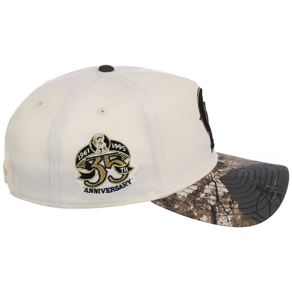 Lids Hat Drop Black Realtree Chrome Collection Merch Anaheim Angels New Era Hat Embroidered