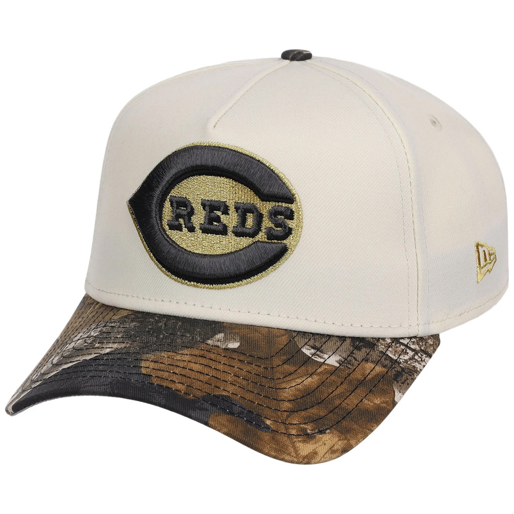 Lids Hat Drop Black Realtree Chrome Collection Merch Cincinnati Reds New Era Hat Gift For Fans