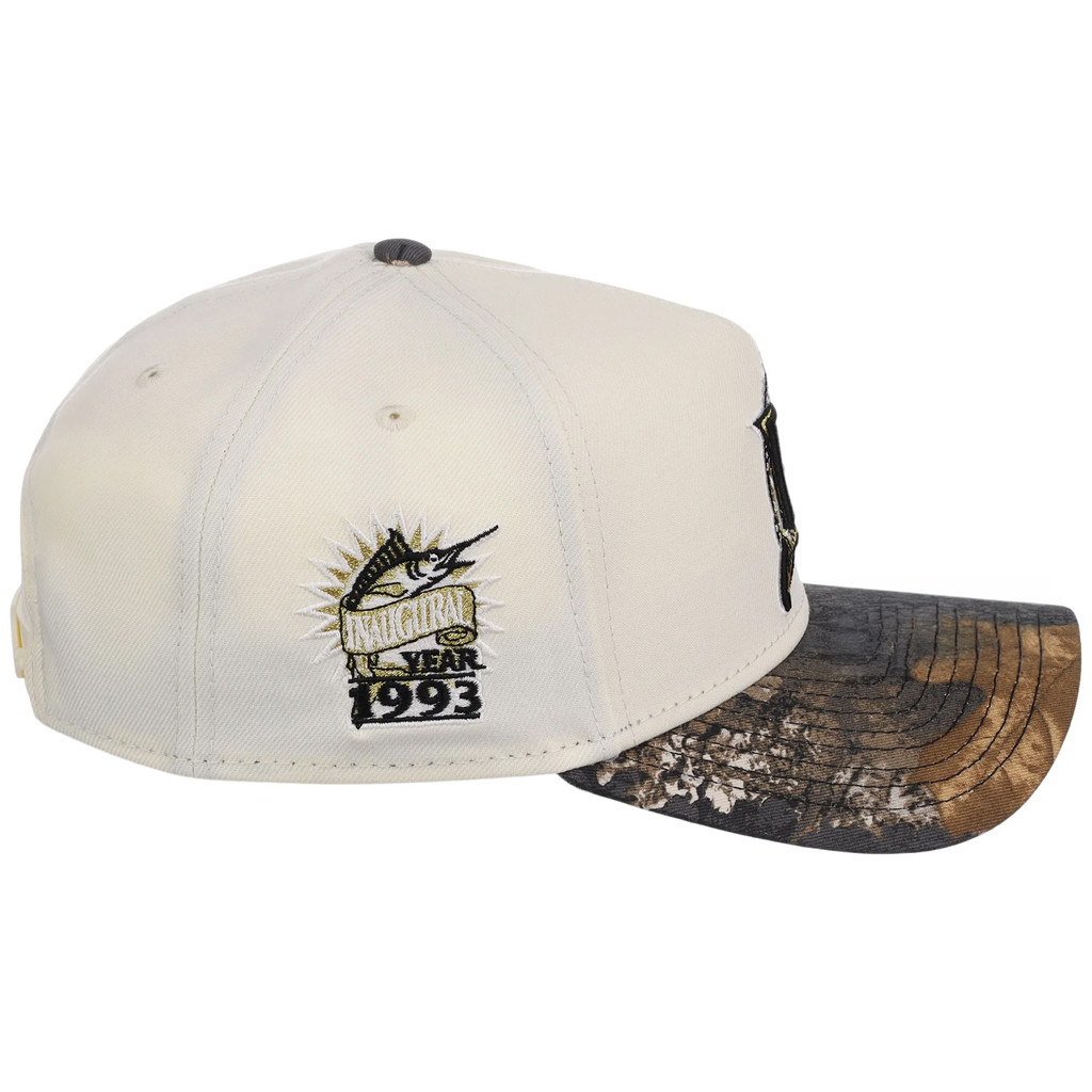 Lids Hat Drop Black Realtree Chrome Collection Merch Florida Marlins New Era Hat Fan Present