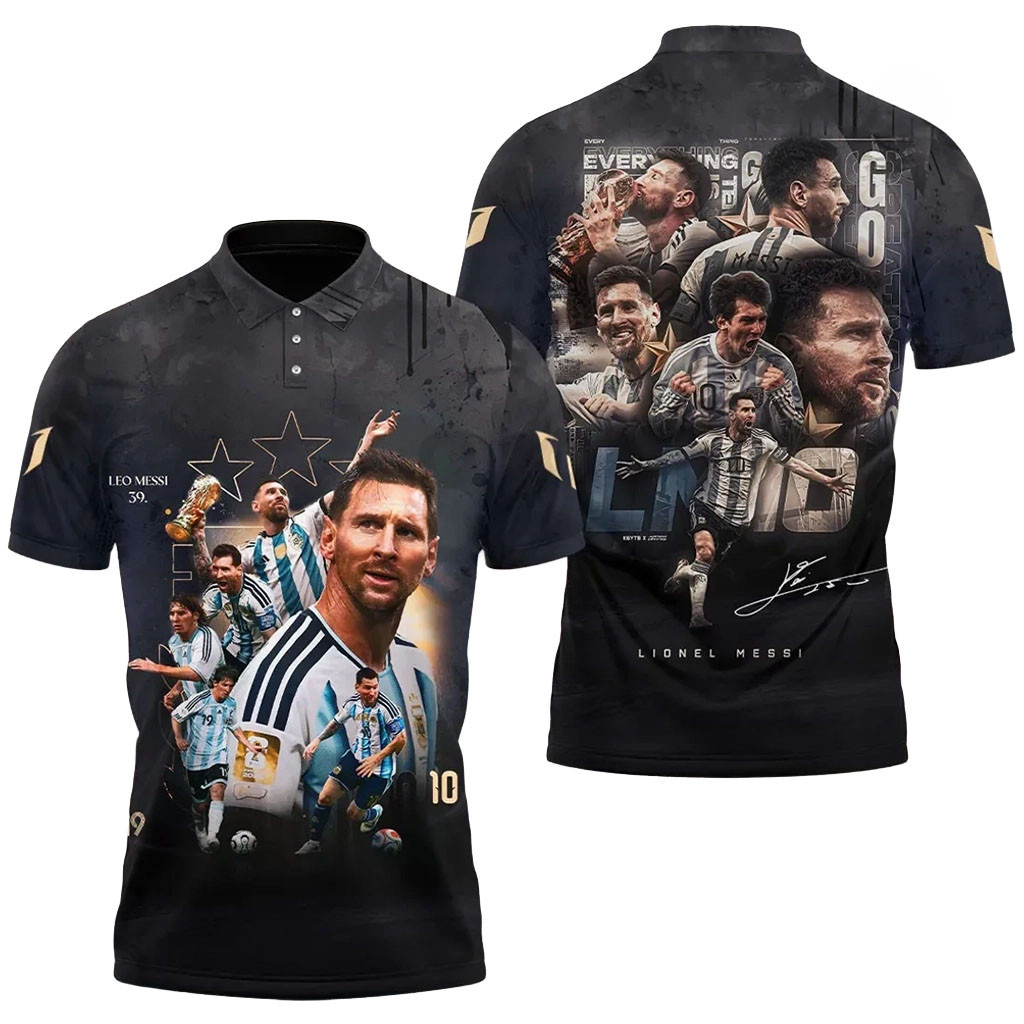 Lionel Messi Argentina World Cup Collage Polo Shirt Gift For Lionel Messs Fans Lionel Messi Argentina World Cup Collage Polo Shirt Gift For Lionel Messs Fans