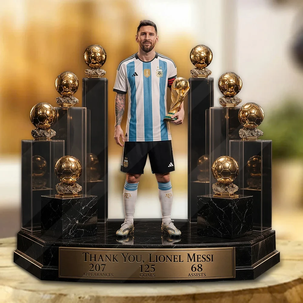Lionel Messi x Argentina National Football Team Acrylic Plaque Lionel Messi Merch Gifts For Fans