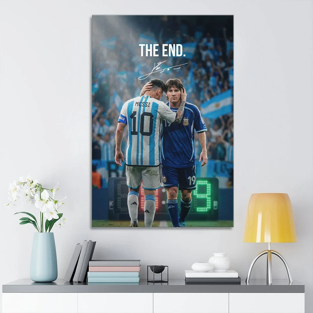 Lionel Messi x Argentina National Football Team Poster The End Lionel Messi Merch Home Decor