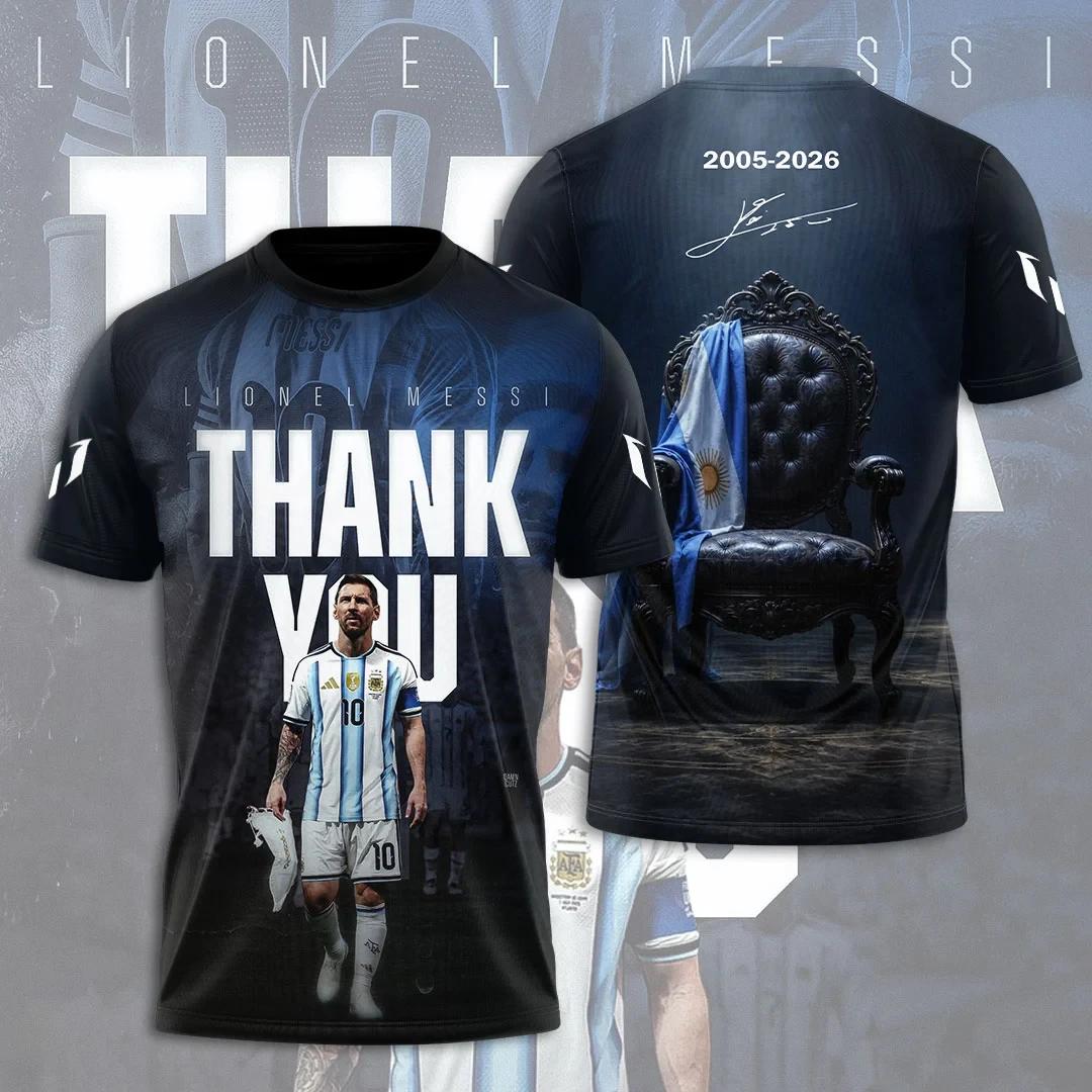 Lionel Messi x Argentina National Football Team Shirt Thank You Lionel Messi Merch Fan Gifts