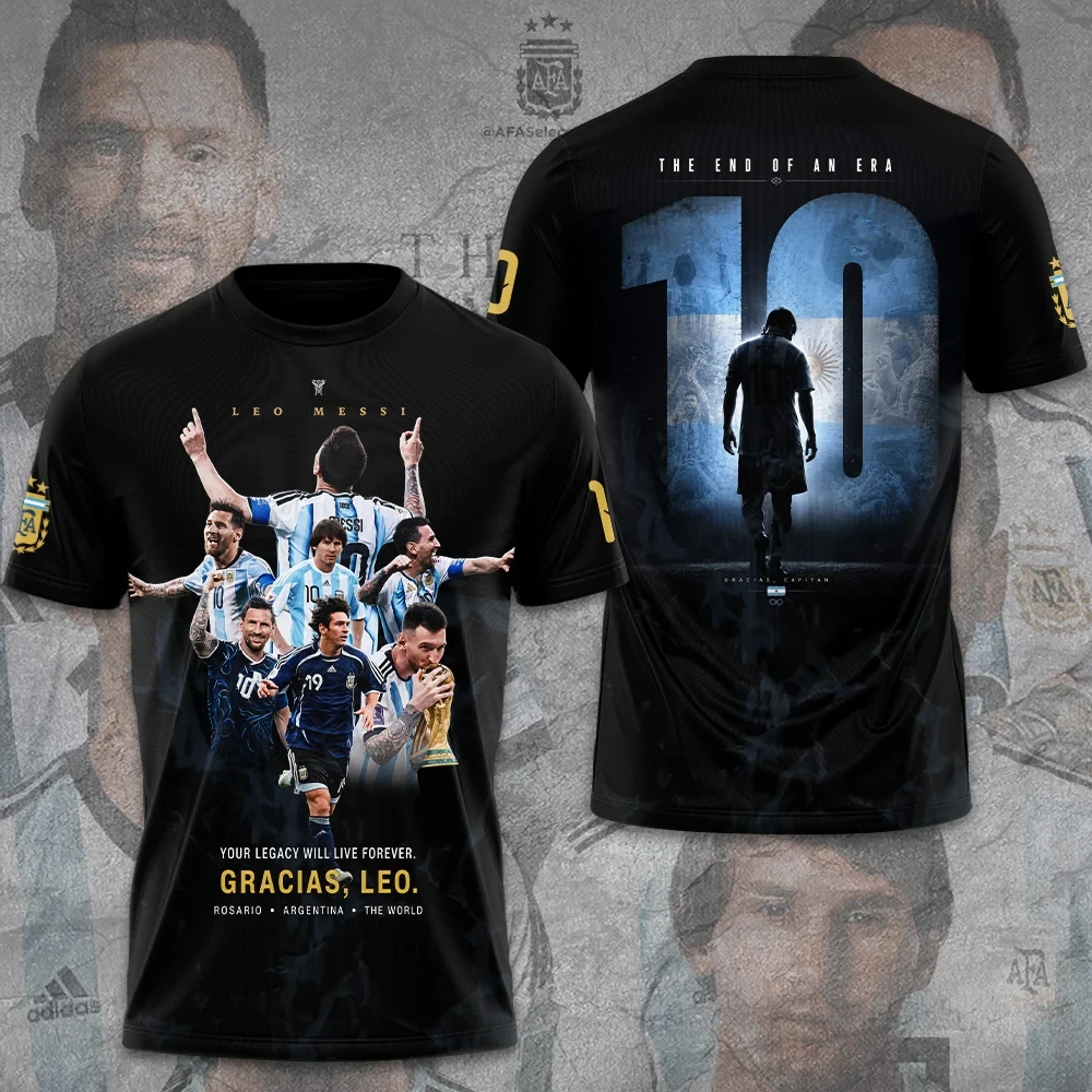 Lionel Messi x Argentina National Football Team Shirt The End Of An Era Tee Lionel Messi Merch
