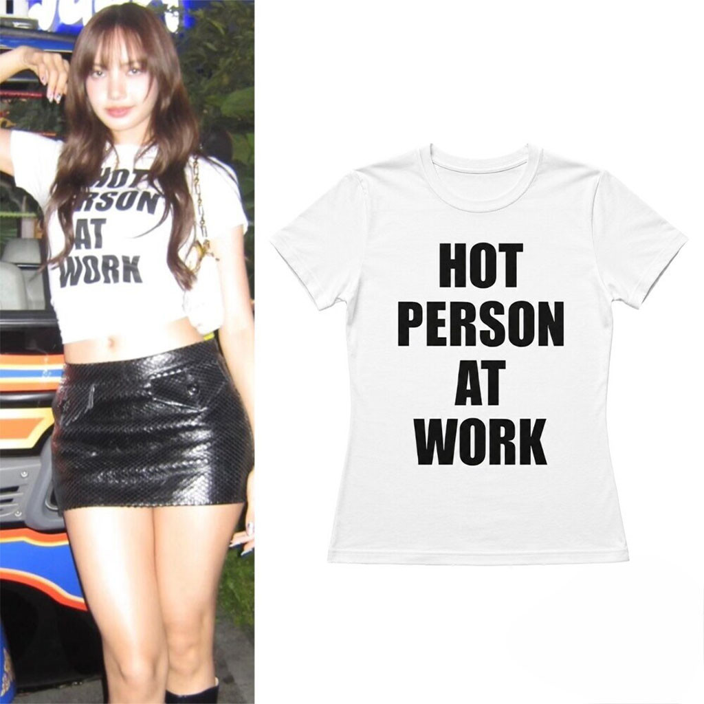 LISA Blackpink Hot Person At Work Baby Tee LISA Merch Present For Sisters LISA Blackpink Hot Person At Work Baby Tee LISA Merch Present For Sisters