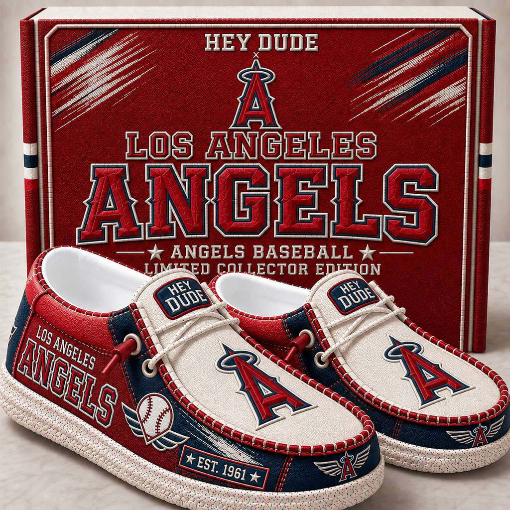 Los Angeles Angels Merch Est 1961 Los Angeles Baseball Slip-On Loafers Gifts For Fans Los Angeles Angels Merch Est 1961 Los Angeles Baseball Slip-On Loafers Gifts For Fans