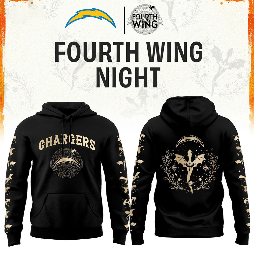 Los Angeles Chargers Dragon Wing Fantasy Night 2026 Black Hoodie LA Chargers Merch Best Gifts Los Angeles Chargers Dragon Wing Fantasy Night 2026 Black Hoodie LA Chargers Merch Best Gifts