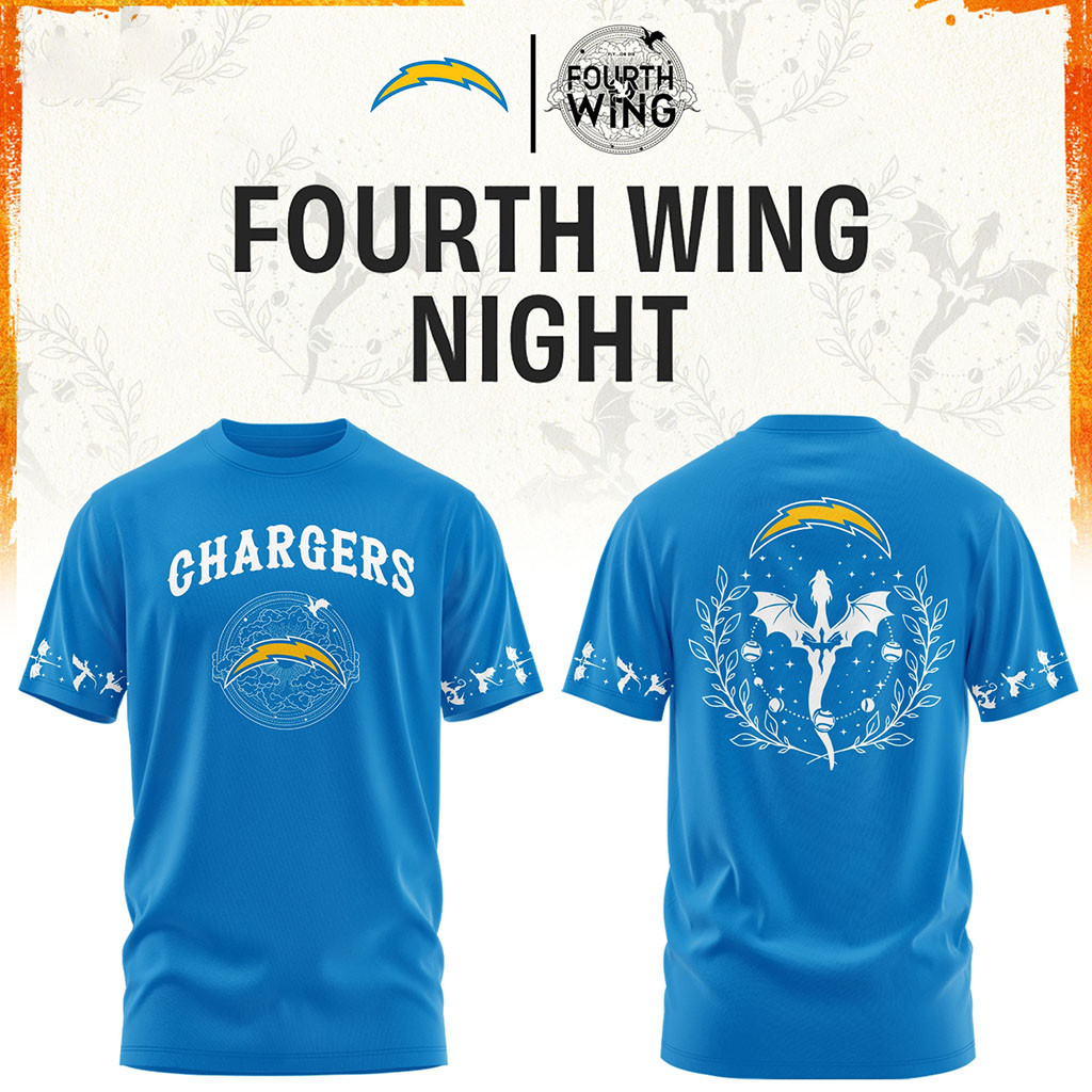 Los Angeles Chargers Dragon Wing Fantasy Night 2026 T-Shirt LA Chargers Merch Fan Clothing