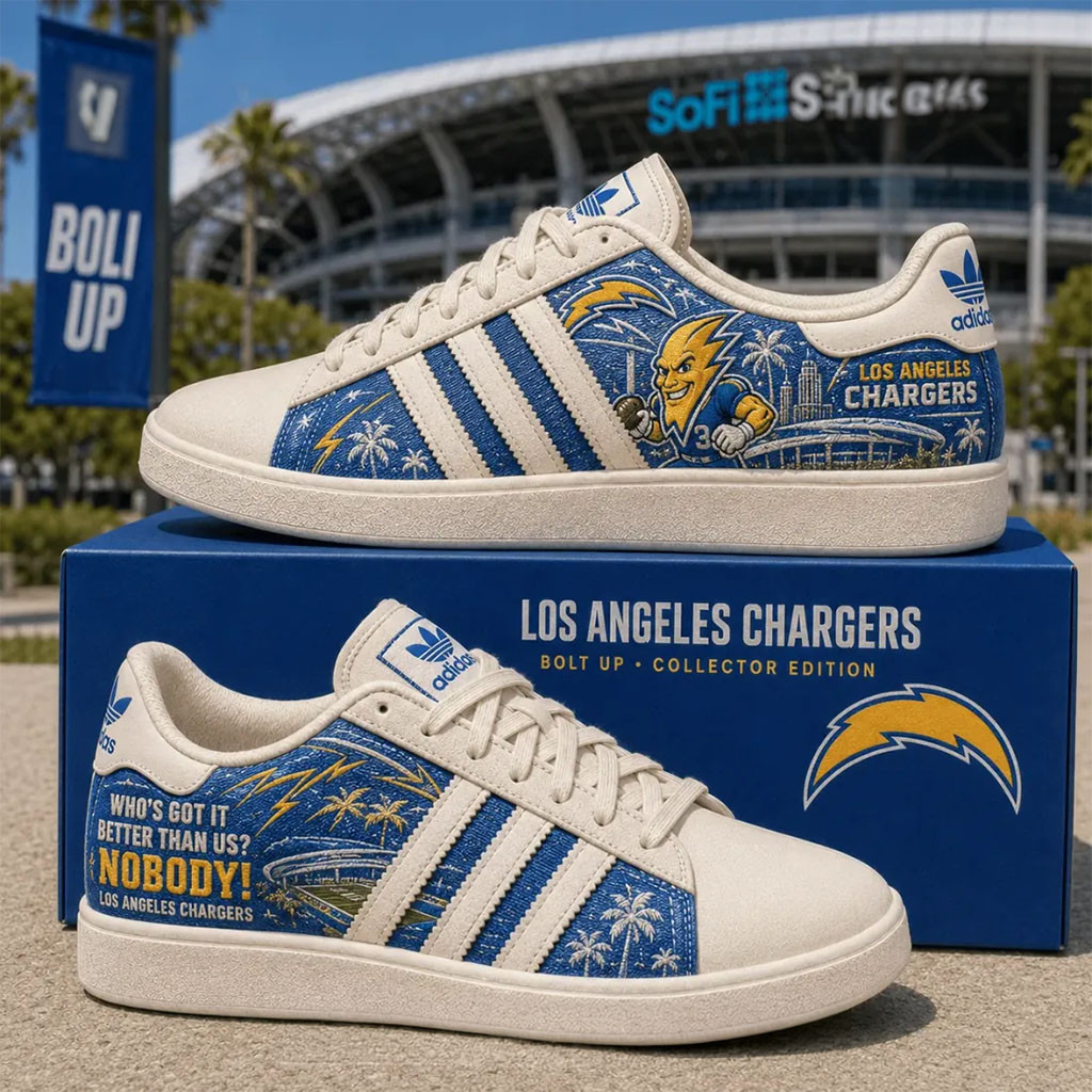 Los Angeles Chargers Who's Got It Better Than Us Nobody Sneakers LA Chargers Merch Fan Gifts