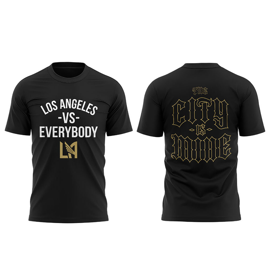 Los Angeles FC vs Everybody x Paper Planes T-Shirt Los Angeles FC Merch Gifts For Fans