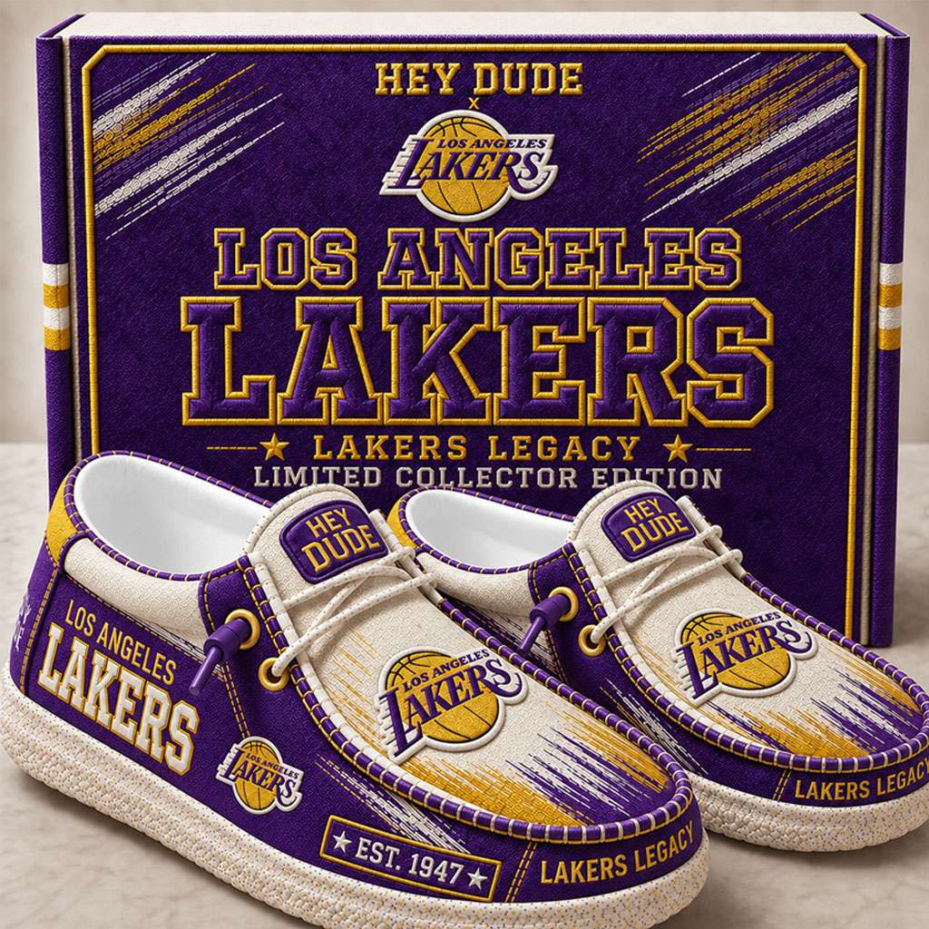 Los Angeles Lakers Merch Est 1947 Lakers Legacy Slip-On Loafers Basketball Enthusiast Gifts