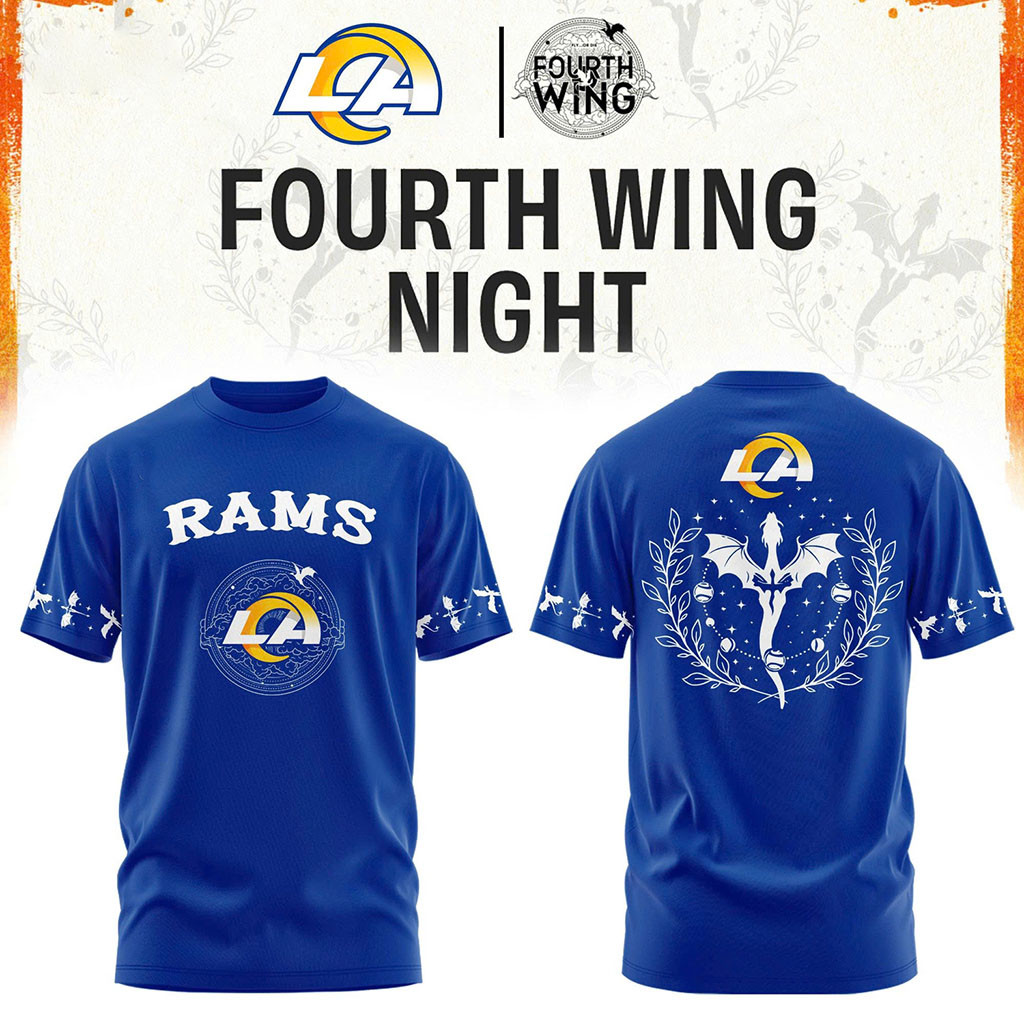 Los Angeles Rams Dragon Wing Fantasy Night 2026 T-Shirt LA Rams Merch Unique Football Gifts Los Angeles Rams Dragon Wing Fantasy Night 2026 T-Shirt LA Rams Merch Unique Football Gifts
