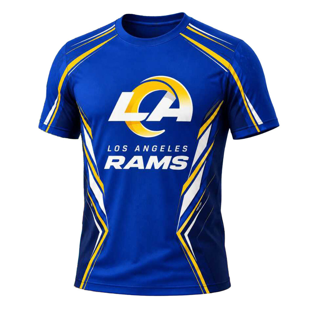 Los Angeles Rams Football Team Logo Athletic Shirt LA Rams Merch Gift For Game Day