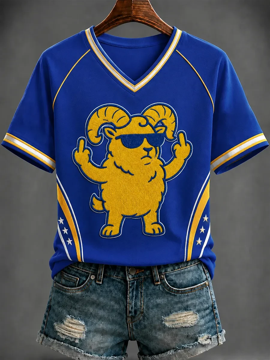 Los Angeles Rams Game Day V-Neck Shirt LA Football Shirt Funny Gift For Fans