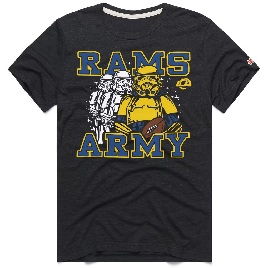 Los Angeles Rams Merch 2026 Homage LA Rams X Star Wars X NFL T-Shirt Rams Army Shirt Gifts Los Angeles Rams Merch 2026 Homage LA Rams X Star Wars X NFL T-Shirt Rams Army Shirt Gifts