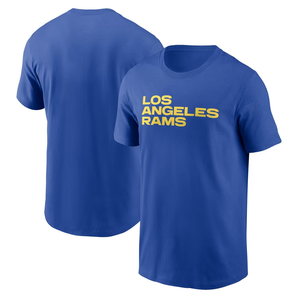 Los Angeles Rams Merch 2026 LA Rams Primetime Wordmark Essential T-Shirt Best Football Gifts Los Angeles Rams Merch 2026 LA Rams Primetime Wordmark Essential T-Shirt Best Football Gifts