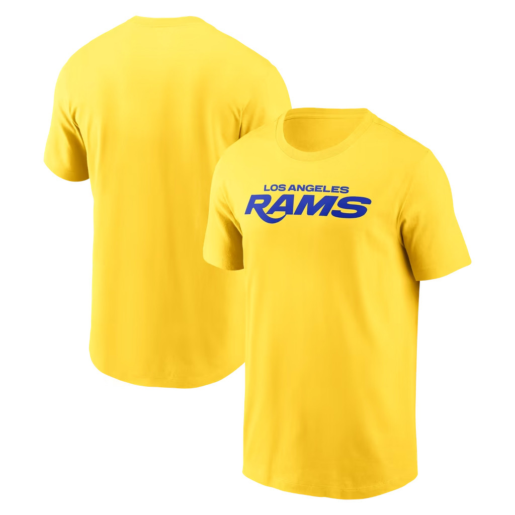 Los Angeles Rams Merch 2026 LA Rams Primetime Wordmark Essential T-Shirt Football Fan Gifts