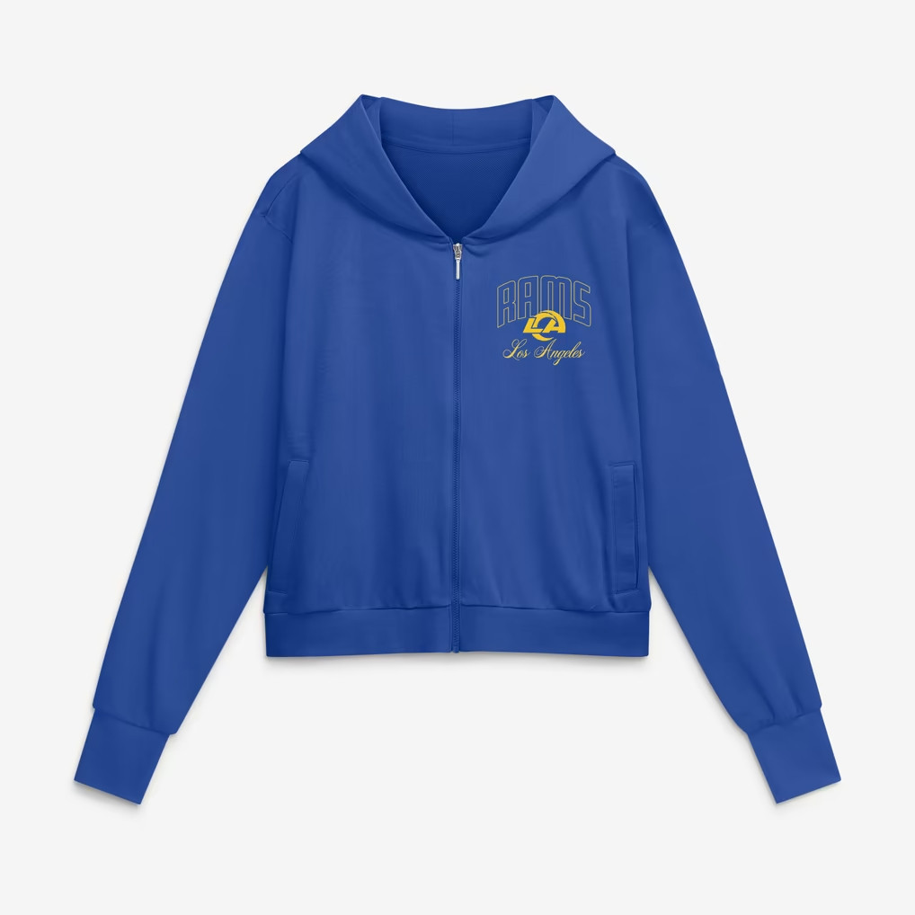 Los Angeles Rams Merch 2026 LA Rams Primetime Zip Hoodie Best Gifts For Football Fans