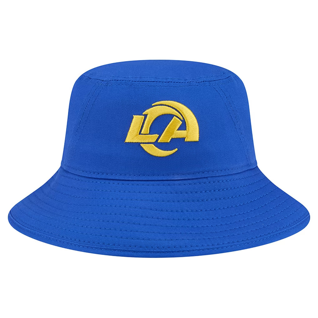 Los Angeles Rams Merch 2026 New Era LA Rams Main Bucket Hat Presents For Football Lovers