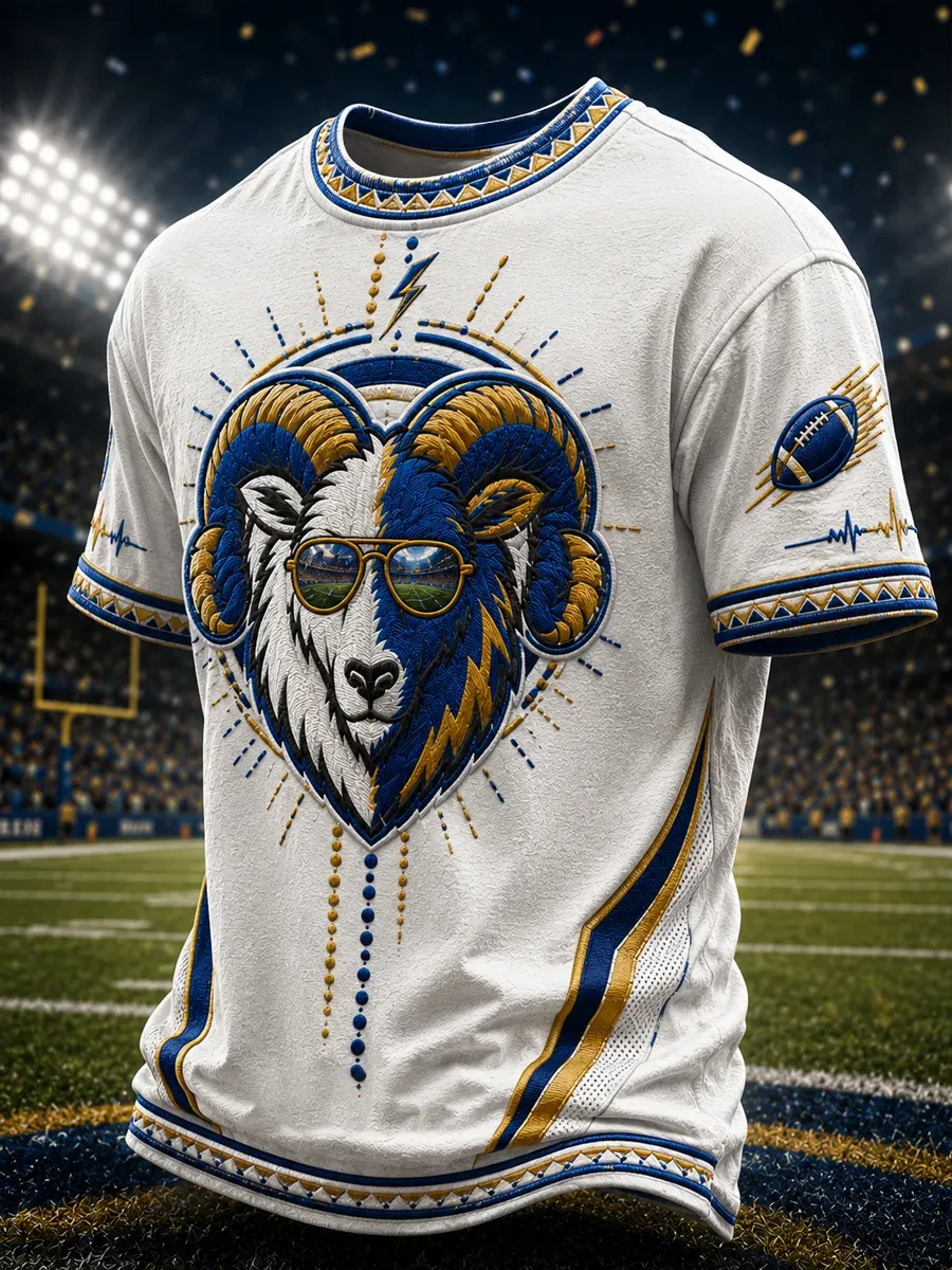 Los Angeles Rams Merch Football Lovers Game Day T-Shirt Los Angeles Fan Outfit Gifts For Dad