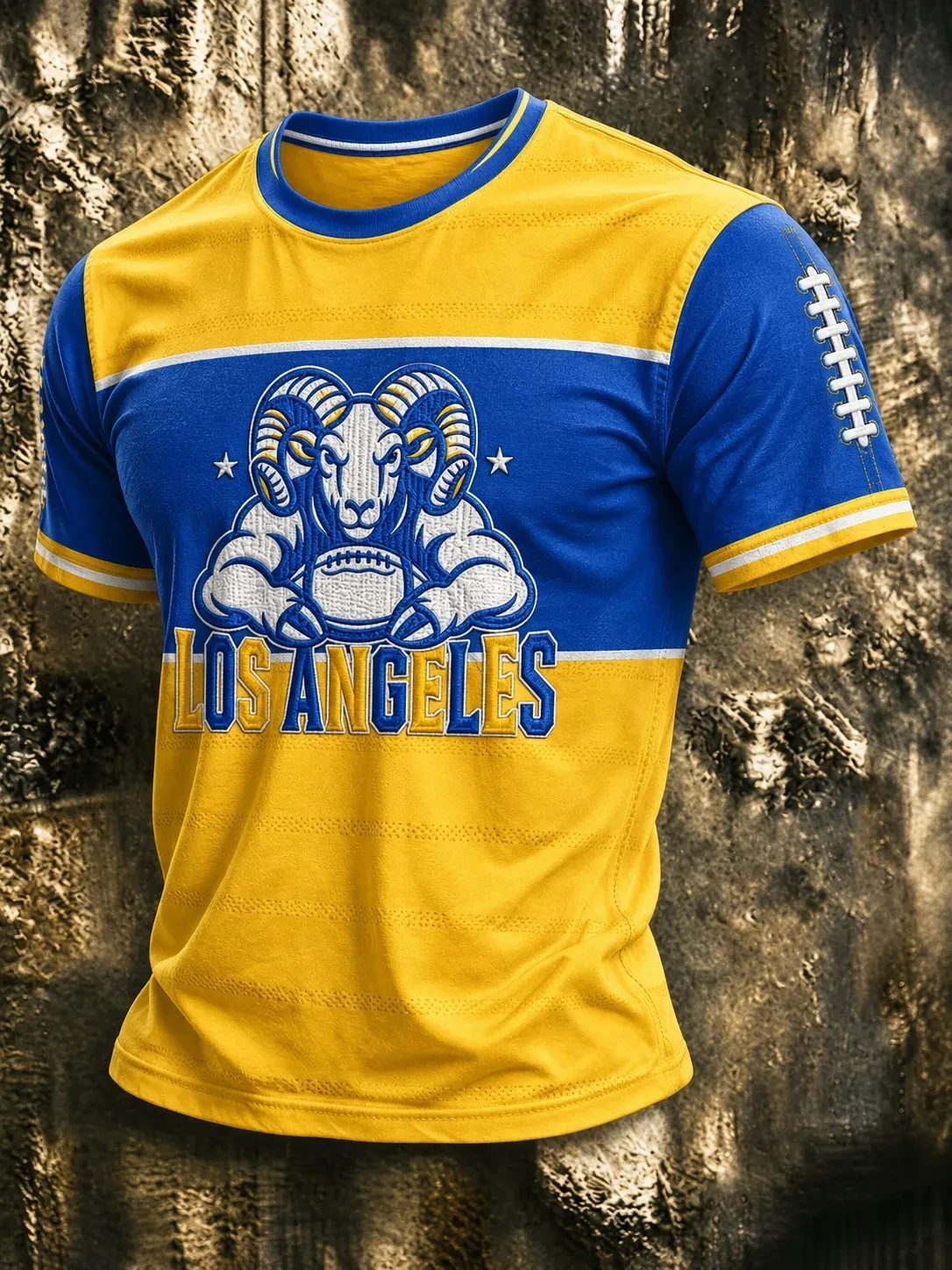 Los Angeles Rams Merch LA Football Game Day T-Shirt Rams Fan Apparel Gift Ideas For Husband
