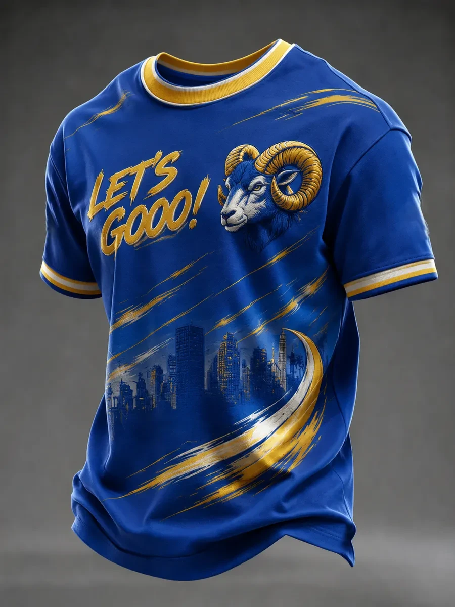 Los Angeles Rams Merch Let's Go Rams T-Shirt Los Angeles Football Outfit Game Day Gifts