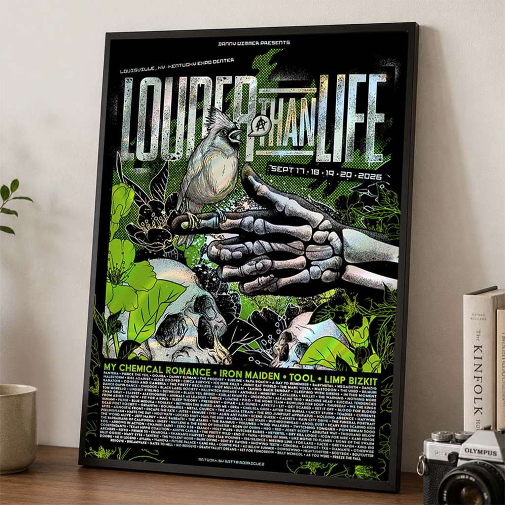 Louder Than Life 2026 Festival Louisville KY Bird In The Hand Vault Poster Louder Than Life Merch