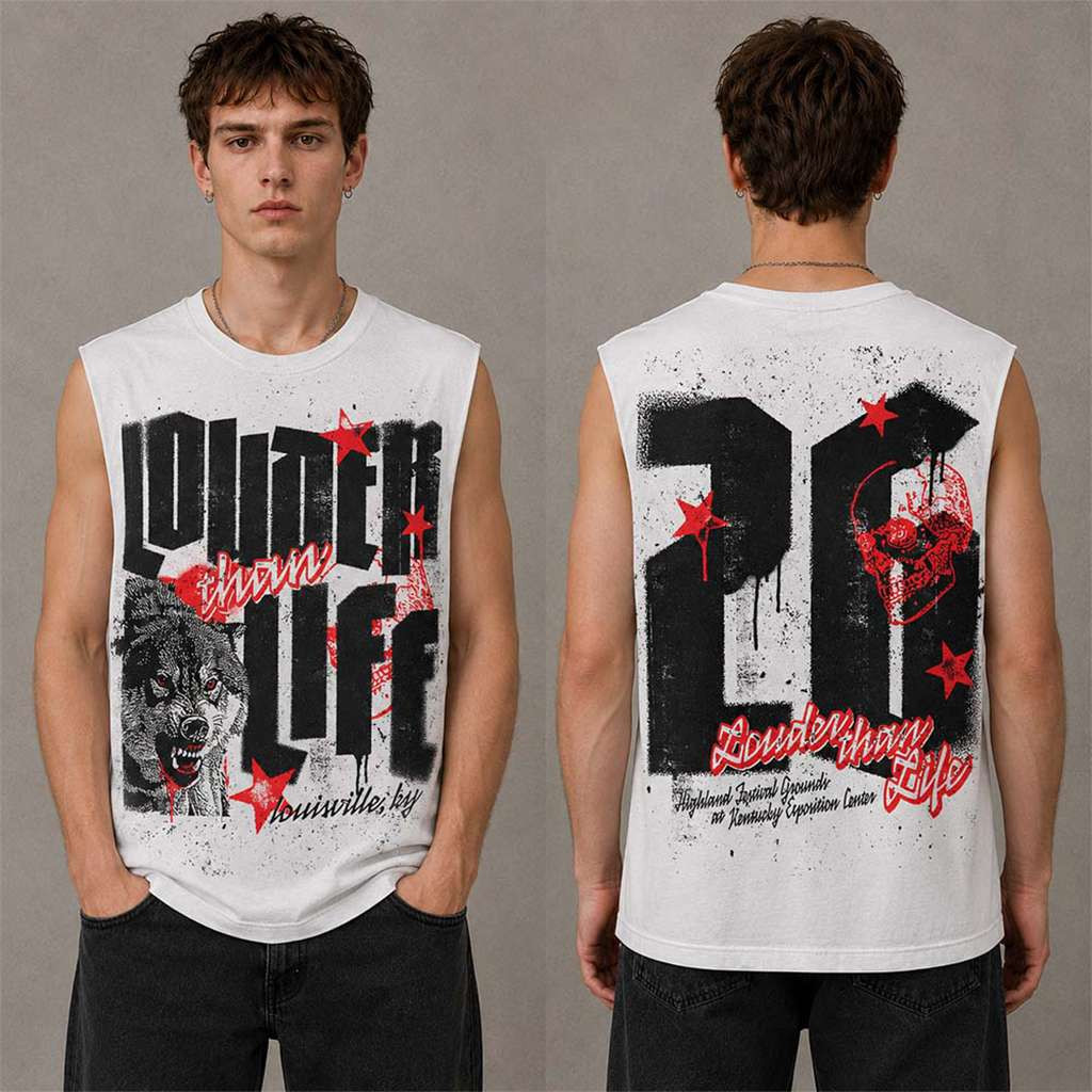 Louder Than Life 2026 Festival Louisville KY Overspray Muscle Tank Louder Than Life Merch Louder Than Life 2026 Festival Louisville KY Overspray Muscle Tank Louder Than Life Merch