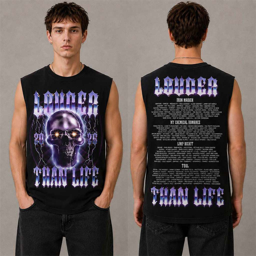 Louder Than Life 2026 Festival Louisville KY Skull Shock Muscle Tank Louder Than Life Merch Louder Than Life 2026 Festival Louisville KY Skull Shock Muscle Tank Louder Than Life Merch
