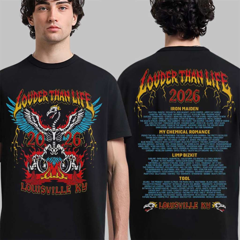 Louder Than Life Merch 2026 Festival Louisville KY At Kentucky Expo Center Fire Phoenix T-Shirt