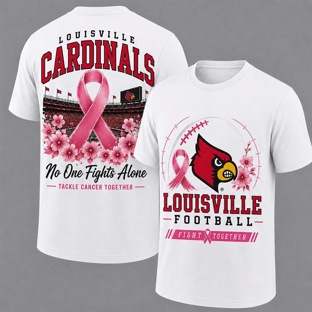 Louisville Cardinals Breast Cancer Awareness T-Shirt Louisville Cardinals Merch Fan Gifts