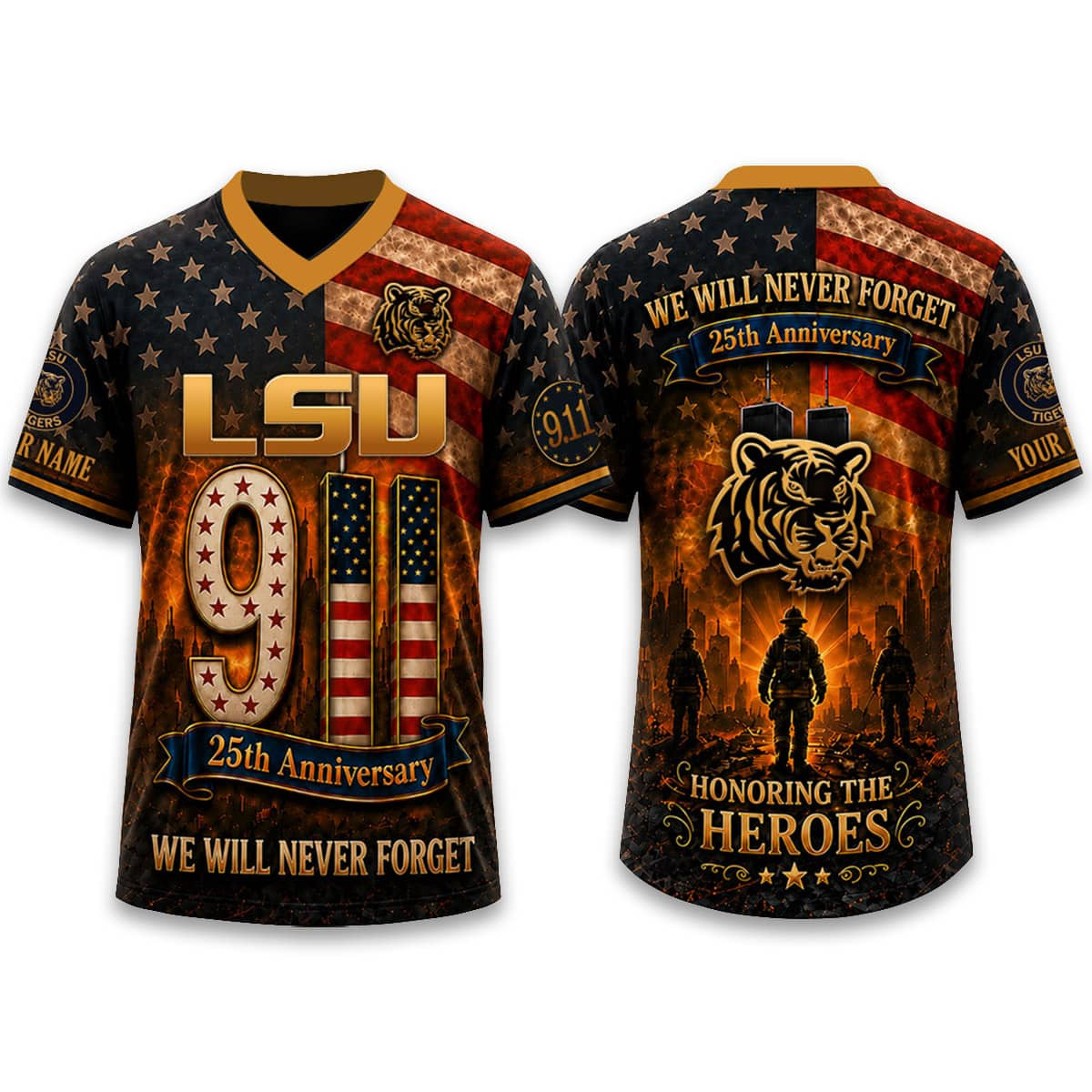 LSU Firefighter Never Forget 9 11 2026 Jersey LSU Firefighter Never Forget 9 11 2026 Jersey
