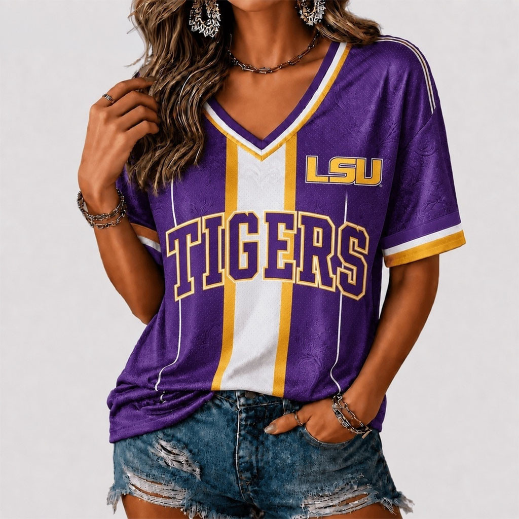 LSU Tigers Rivalry Game Spirit V-Neck T-Shirt LSU Tigers Merch Football Fan Gift Ideas