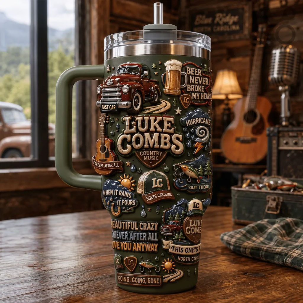 Luke Combs Country Music Tumbler 2026 Luke Combs Merch Present For Music Lovers
