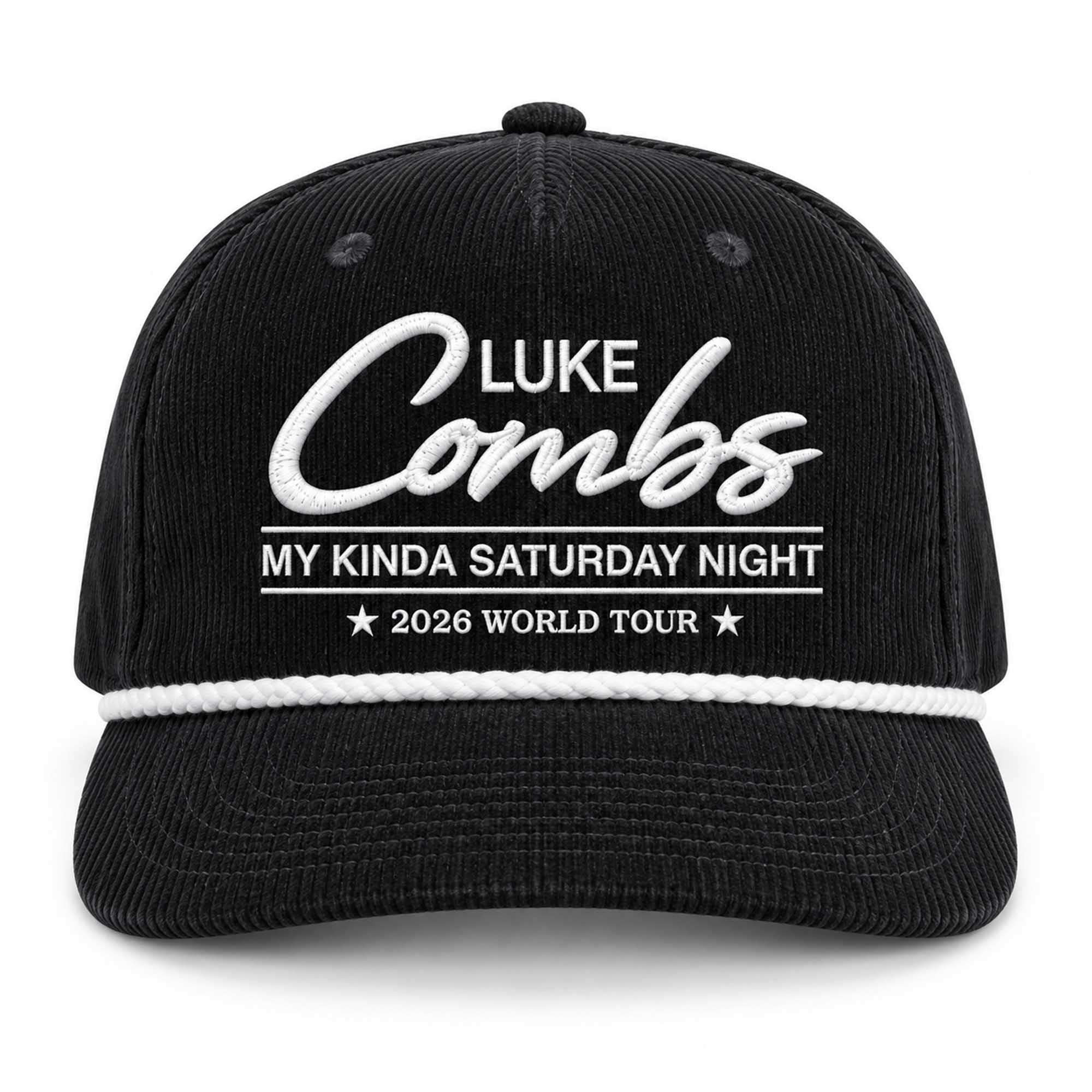 Luke Combs My Kinda Saturday Night World Tour 2026 Hat Embroidered Luke Combs Merch Fans Gifts Luke Combs My Kinda Saturday Night World Tour 2026 Hat Embroidered Luke Combs Merch Fans Gifts