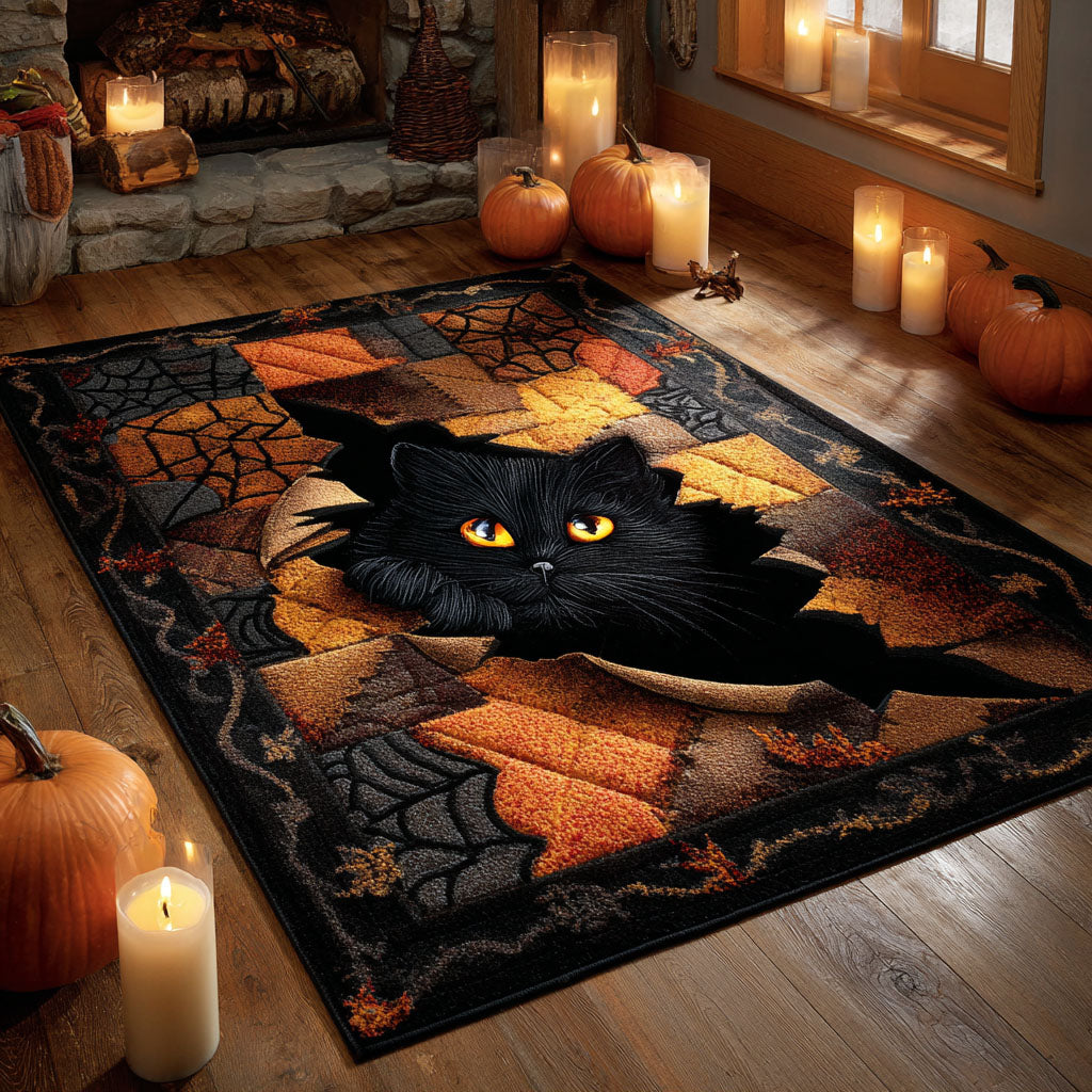 Lurking Cat Eyes Area Rug Living Room Carpet Rug Spooky Gift Ideas