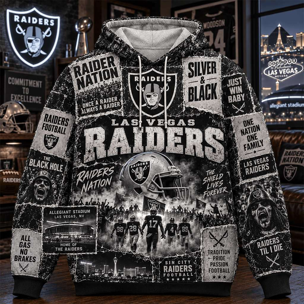 LV Raiders Silver And Black Hoodie The Shield Lives Forever Hoodie Raiders Merch Football Gifts LV Raiders Silver And Black Hoodie The Shield Lives Forever Hoodie Raiders Merch Football Gifts