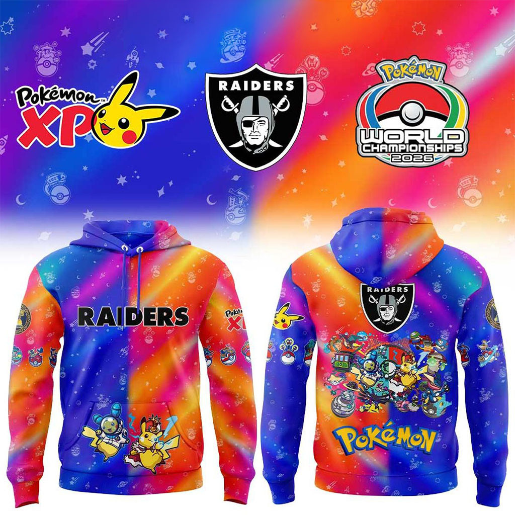LV Raiders X Pokemon World Championships 2026 Hoodie Raiders Merch Pokemon Fan Gifts Ideas