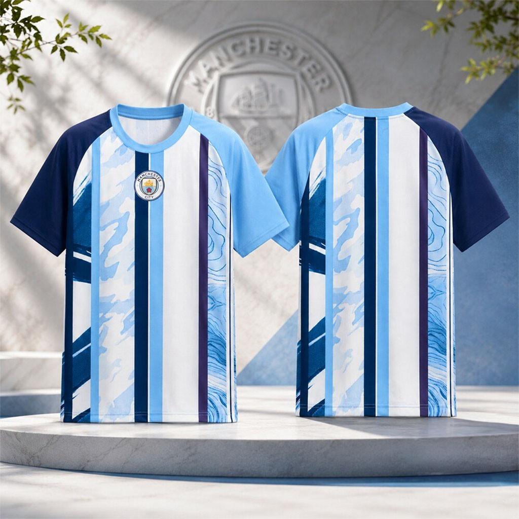 Manchester City 2026 27 Pre Match Jersey Shirt Manchester City FC Merch Football Fan Gear