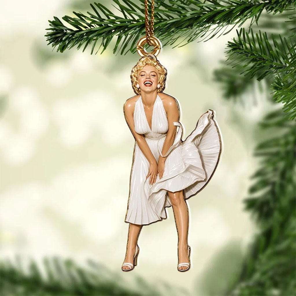 Marilyn Monroe Acrylic Christmas Ornament Xmas Tree Hanging Decor Gift For Marilyn Monroe Fans