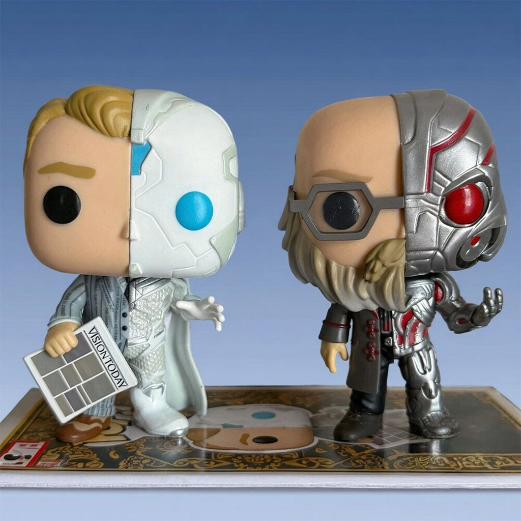 Marvel Vision Quest The Vision And Ultron Funko Pop Figure Collectible Superhero Fan Gift