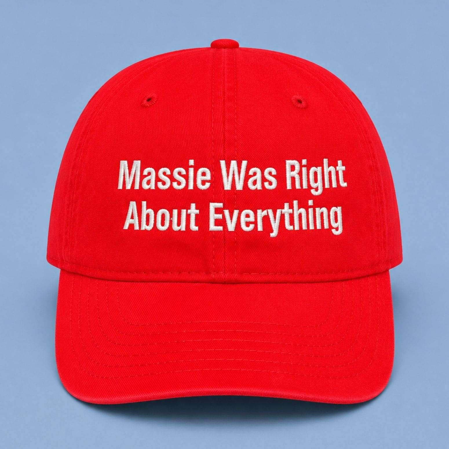 Massie Was Right About Everything Hat Embroidered Thomas Massie 2028 Merch Fan Gifts