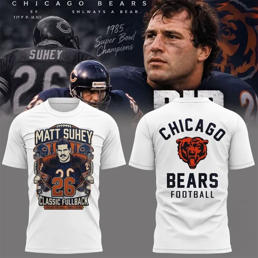 Matt Suhey Chicago Bears Always and Forever Thank You For Your Memories White Shirt Bears Merch