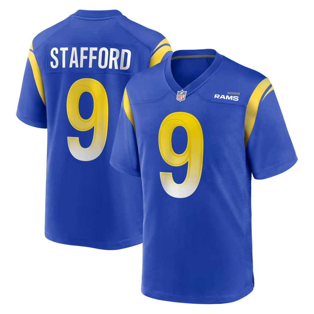 Matthew Stafford Jersey Shirt 2026 Los Angeles Rams Merch #9 LA Rams Game Jersey Game Day Gifts