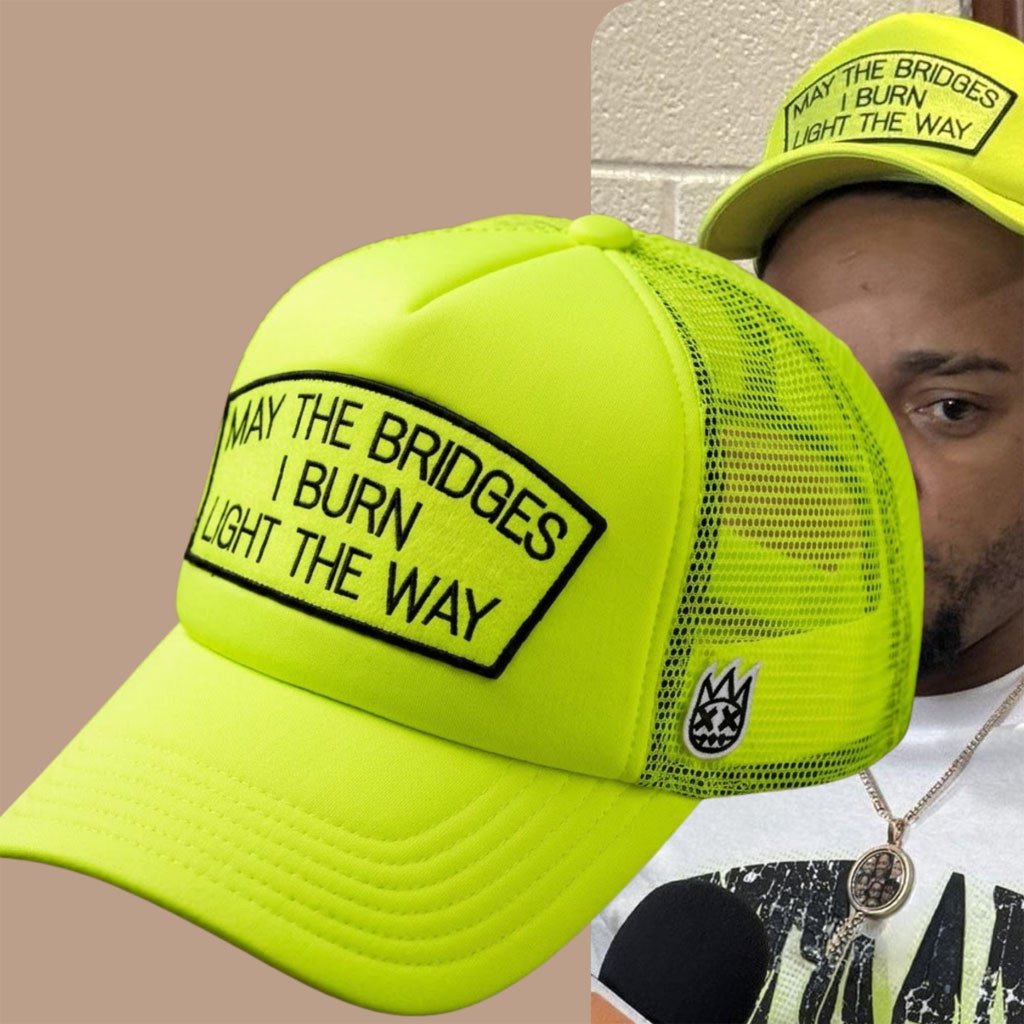 May The Bridges I Burn Light The Way Ketel Marte Trucker Hat At Press Conference 2026 Embroidered
