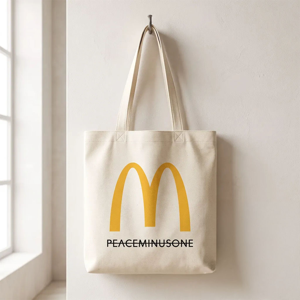 McDonald's X G-Dragon Collaboration Merch PEACEMINUSONE Tote Bag Big Bang G Dragon Merch Gifts