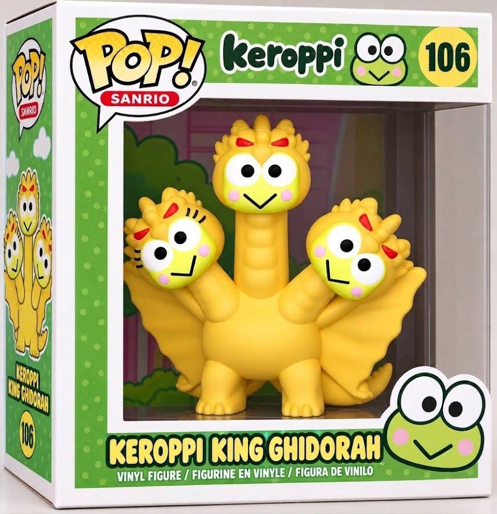 Mcdonald's X Hello Kitty Keroppi X King Ghidorah Funko Pop Display Room Decor Fans Gifts