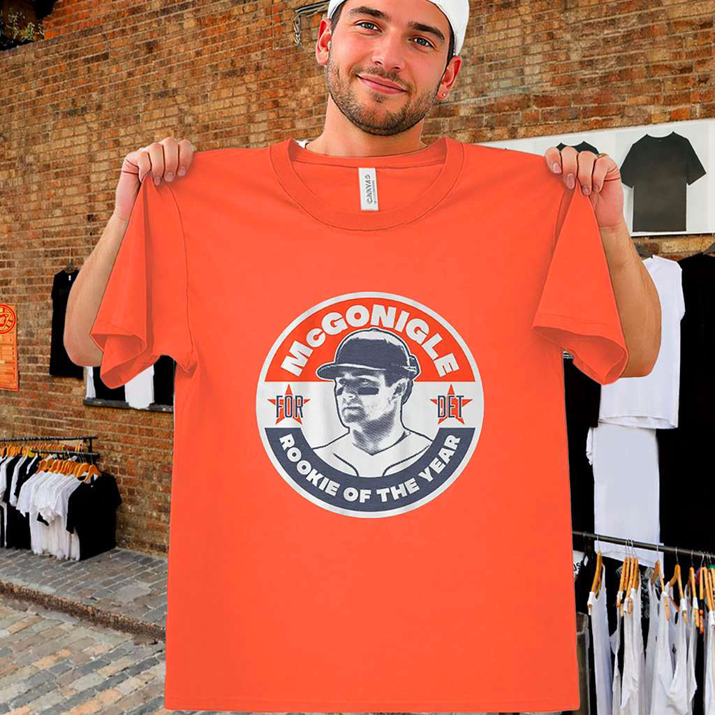 McGonigle Rookie Of The Year Shirt Kevin McGonigle Detroit Tigers Merch Gifts For Fans